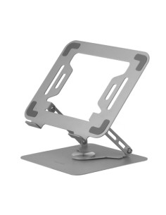 MA-RSN, Soporte para Portátiles y Tablets hasta 17", Ajuste en Altura + Inclinación + Rotación 360º, Stand Estructura Acero, Alm